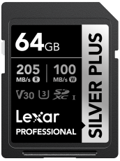 Lexar Professional Silver Plus SDXC - 64 GB