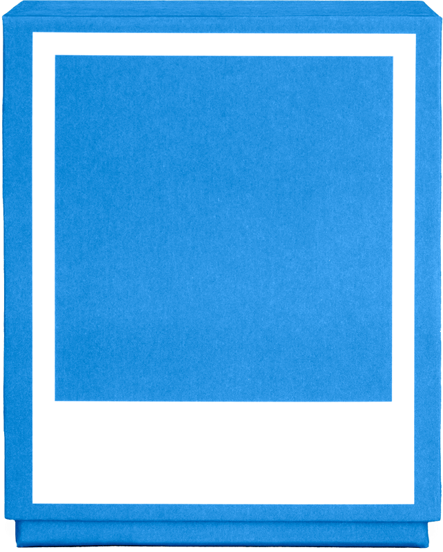 Polaroid Photo Box - Modrý