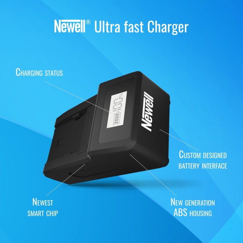 Newell Ultra rychlá nabíječka pro NP-F, NP-FM baterie