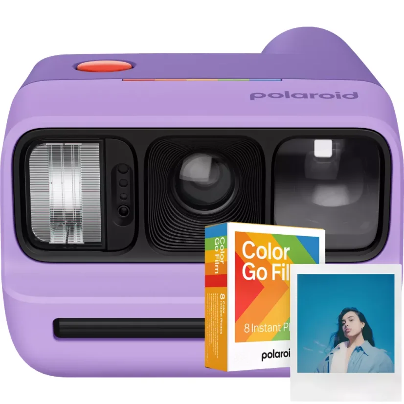 Polaroid Go (Gen 3) - Purple + Color Film Set (8 fotografií)