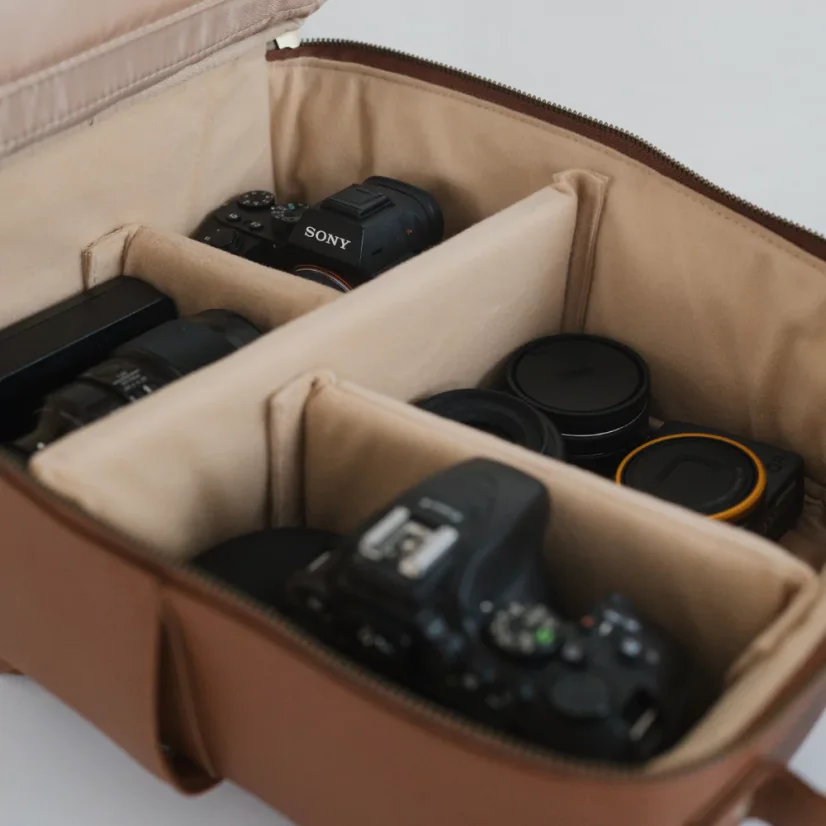 Loulex Mini-Bag Brown - Mini-fotobatoh hnědý
