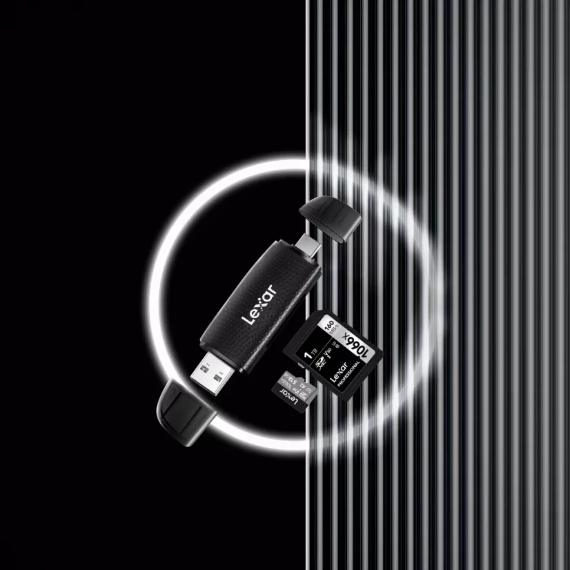 Lexar Čtečka karet SD a microSD pro USB-A/C