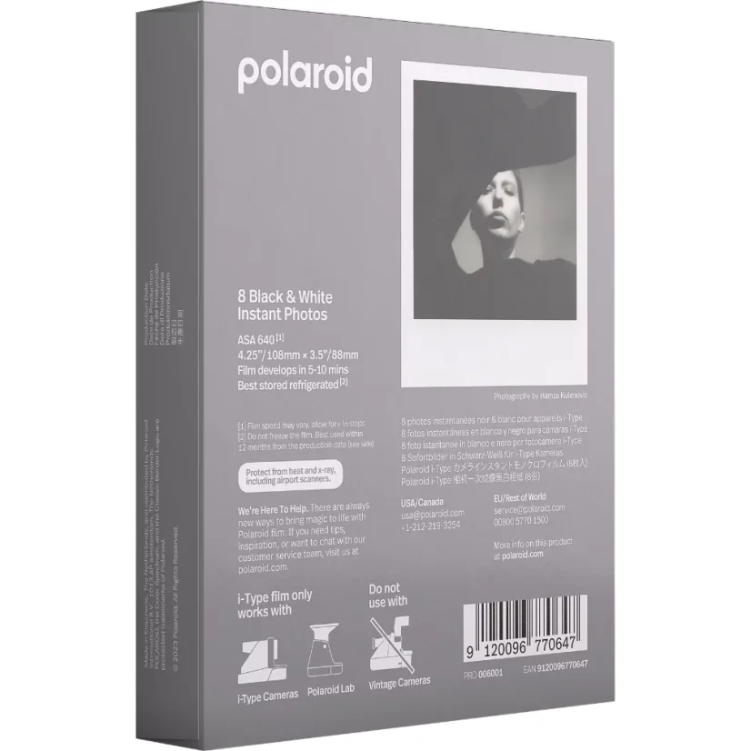 Polaroid i-Type B&W Film
