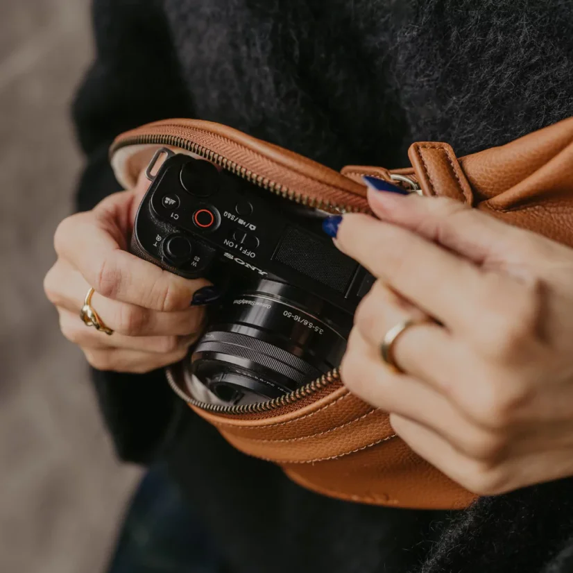 Loulex Fanny Pack Mini Brown - Mini fotoledvinka hnědá