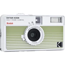 Kodak EKTAR H35N Half Frame Film Camera Striped Green