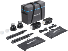 Nanlite FS-300B Bi-Colour 2-Light Kit with Stand – sada 2 LED světel se softboxy a stativy
