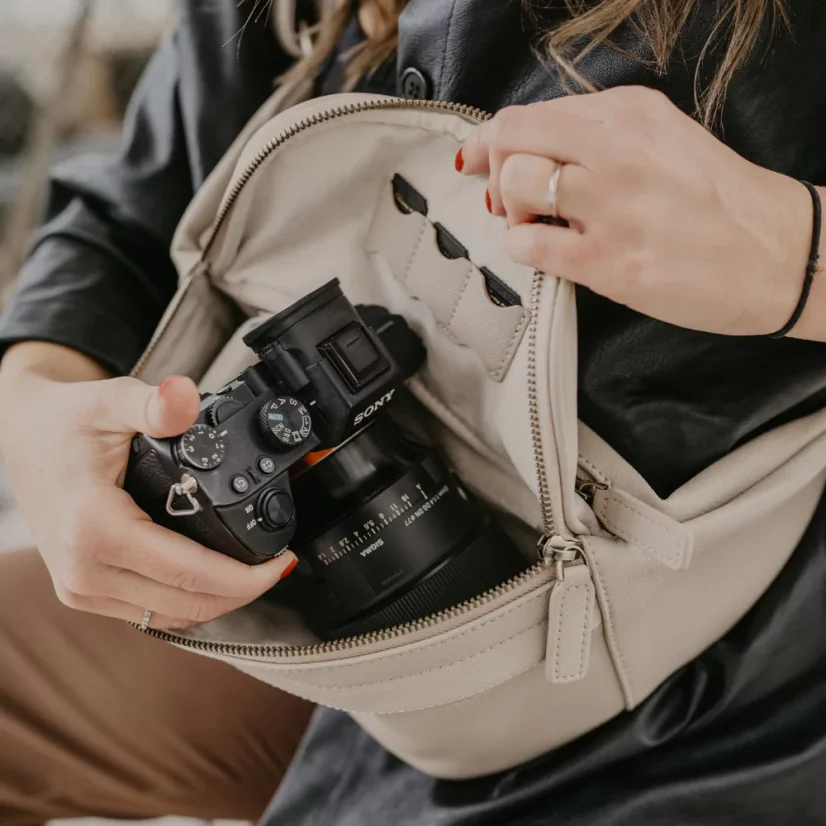 Loulex Fanny Pack Beige - Fotoledvinka béžová