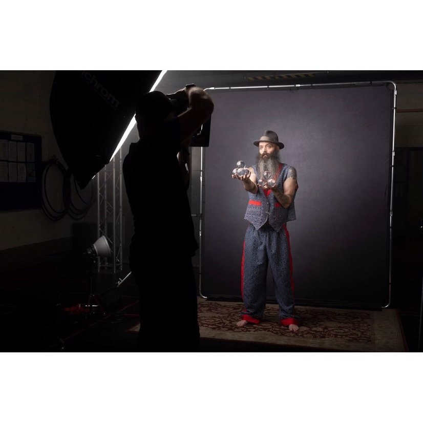 Manfrotto EzyFrame Vintage Backgr. 2x2.3m Pewter