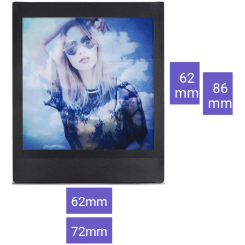 Fujifilm Instax Square film Black Frame (10 fotek)
