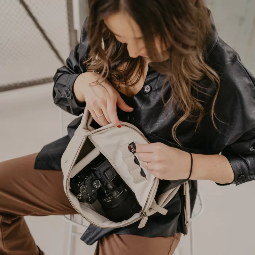Loulex Fanny Pack Beige - Fotoledvinka béžová