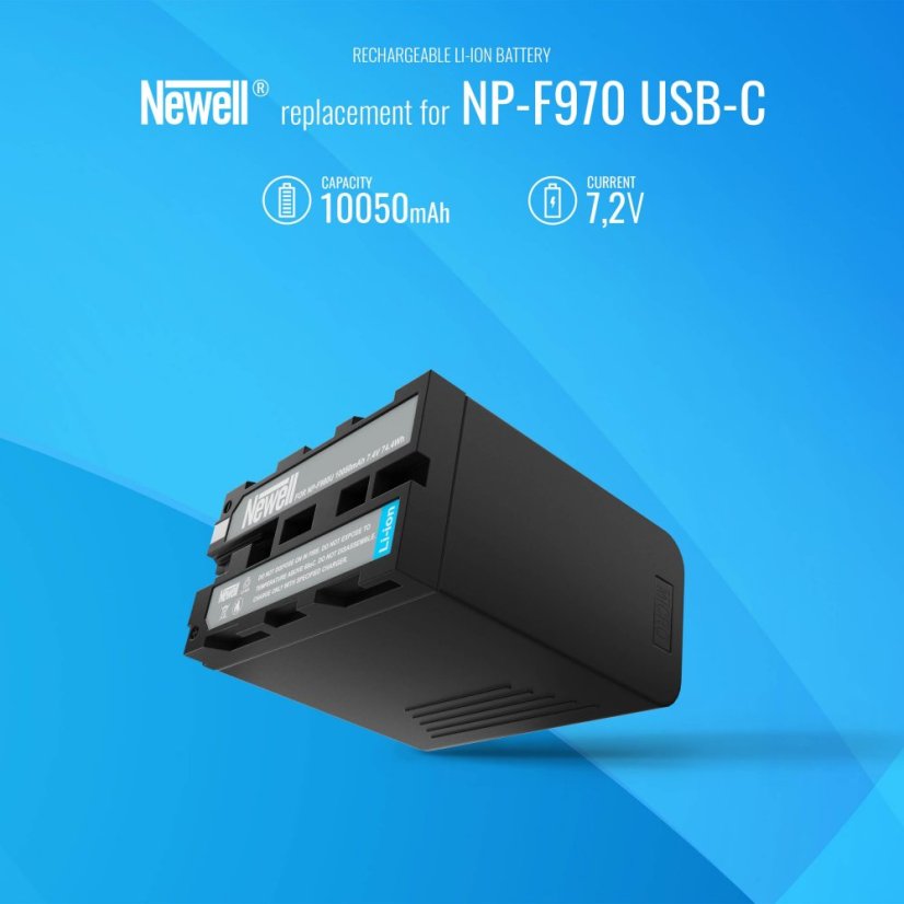 Newell Baterie NP-F970 Micro USB pro Sony