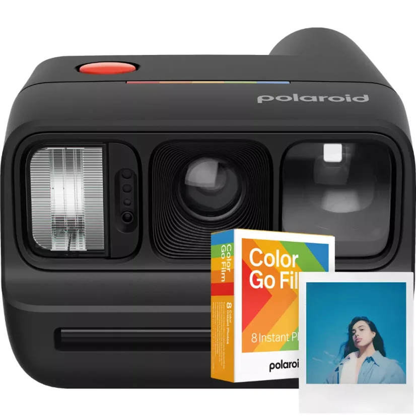 Polaroid Go (Gen 3) - Black + Color Film Set (8 fotografií)