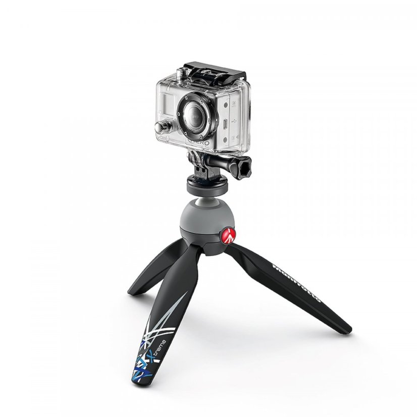 Manfrotto PIXI mini stativ a adaptér GoPro systém