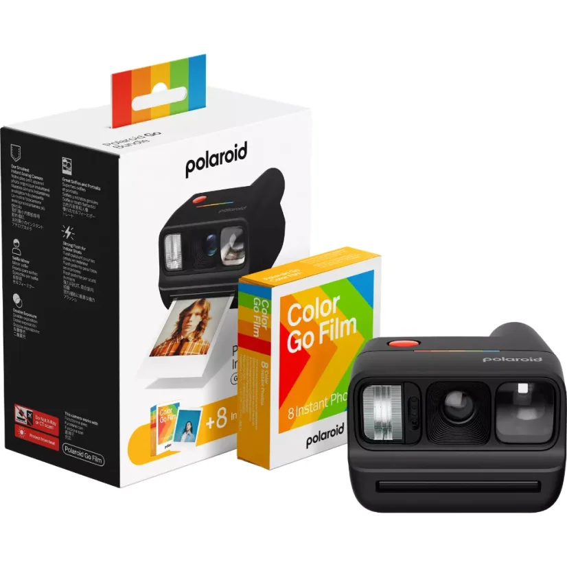Polaroid Go (Gen 3) - Black + Color Film Set (8 fotografií)
