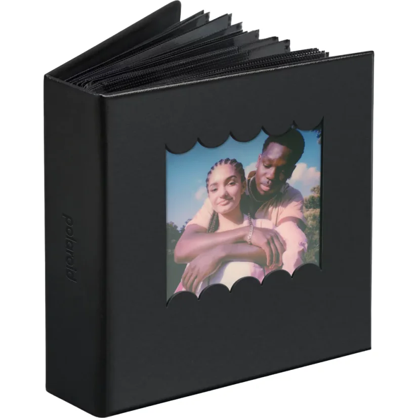 Polaroid Fotoalbum malé s vroubkovaným okénkem - černé