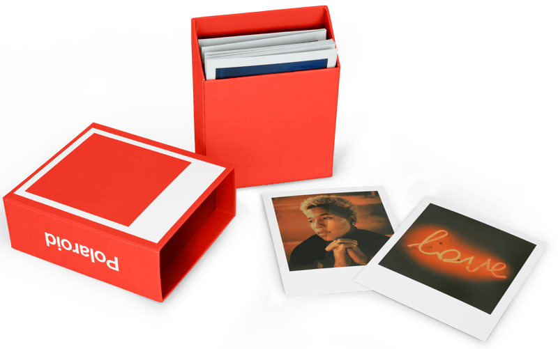 Polaroid Photo Box Red