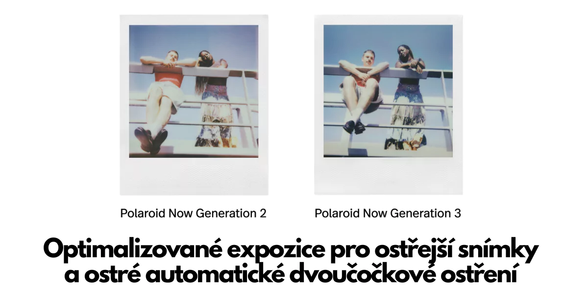 Polaroid Now & Now+ (3. generace) - ostré snímky porovnání CZ
