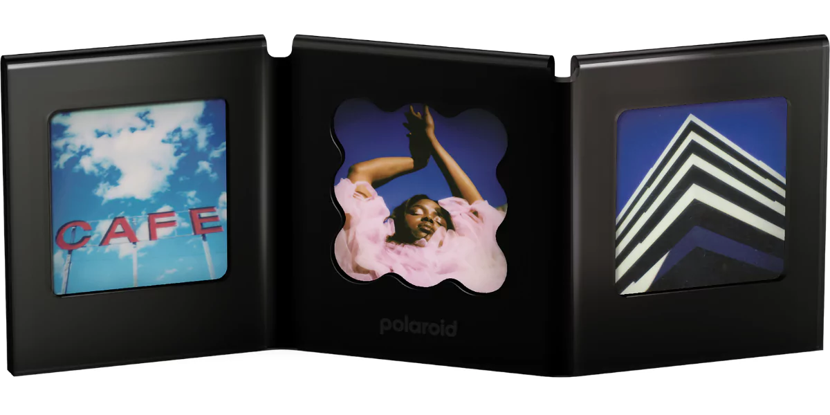 Polaroid Go Acrylic Multiframe – černý akrylátový rámeček pro 3 fotografie